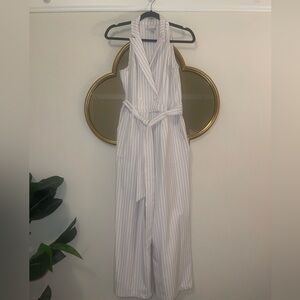 Striped Sleeveless Jumpsuit